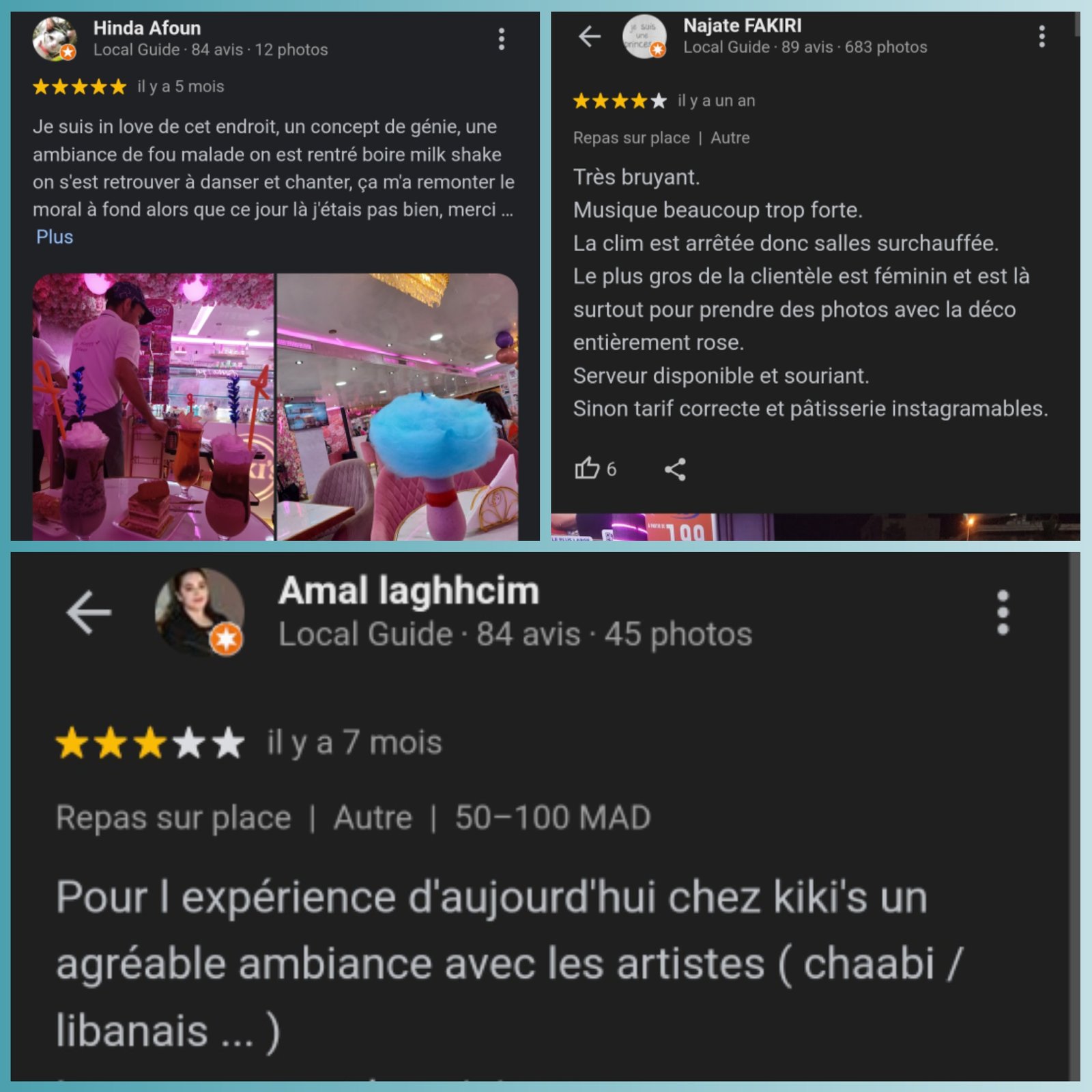 Avis des clients Kiki's 2