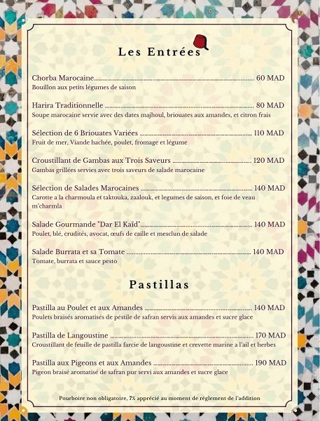 dar el kaid menu 4