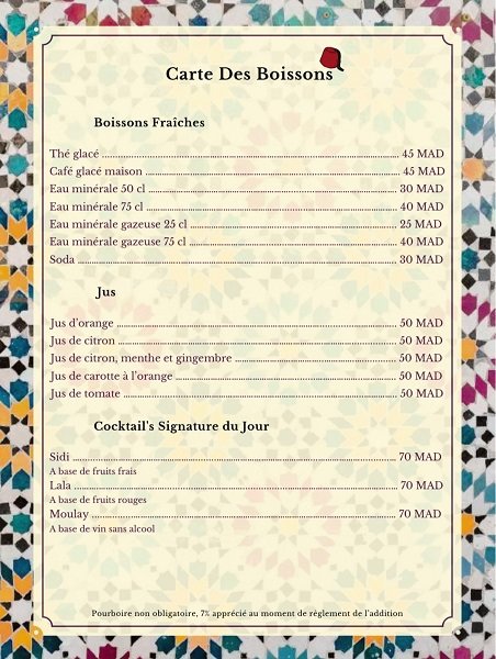 dar el kaid menu 6