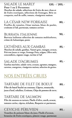 le marly menu